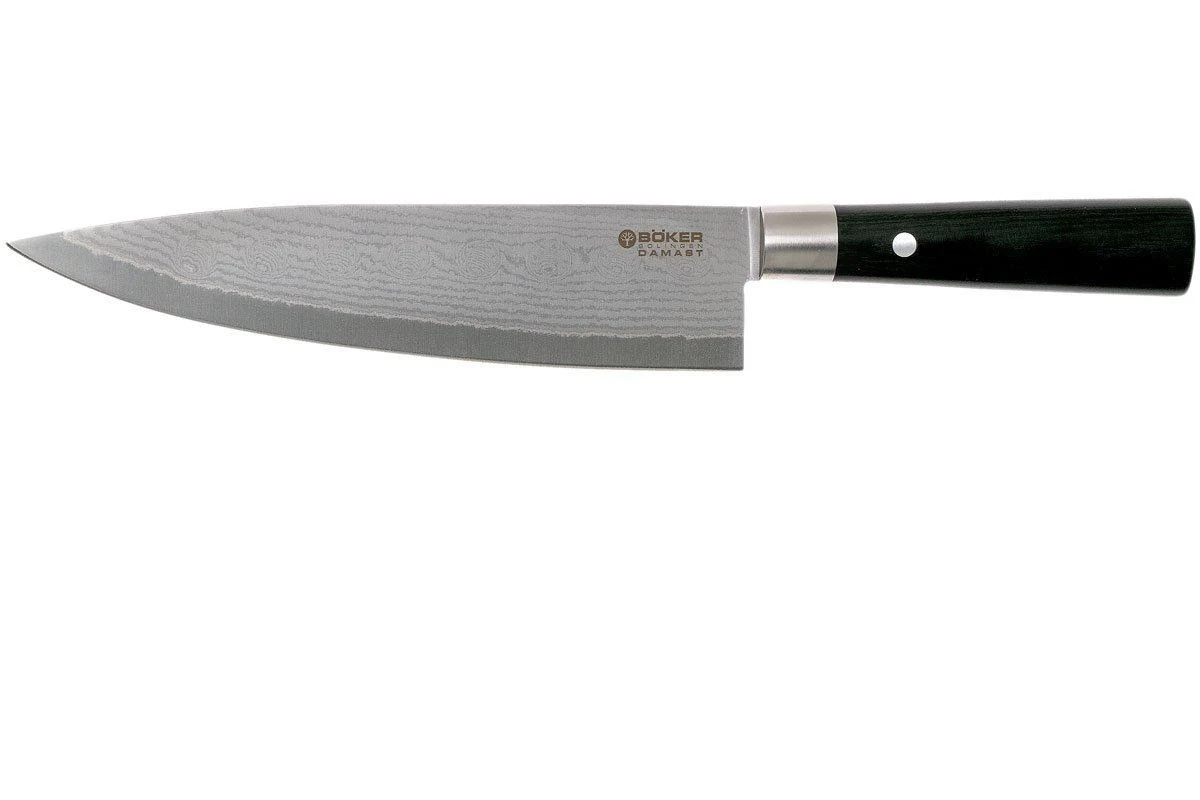 Böker Damast Black Cuchillo De Chef . 130421DAM 1 Böker Damast Black Cuchillo De Chef . 130421DAM