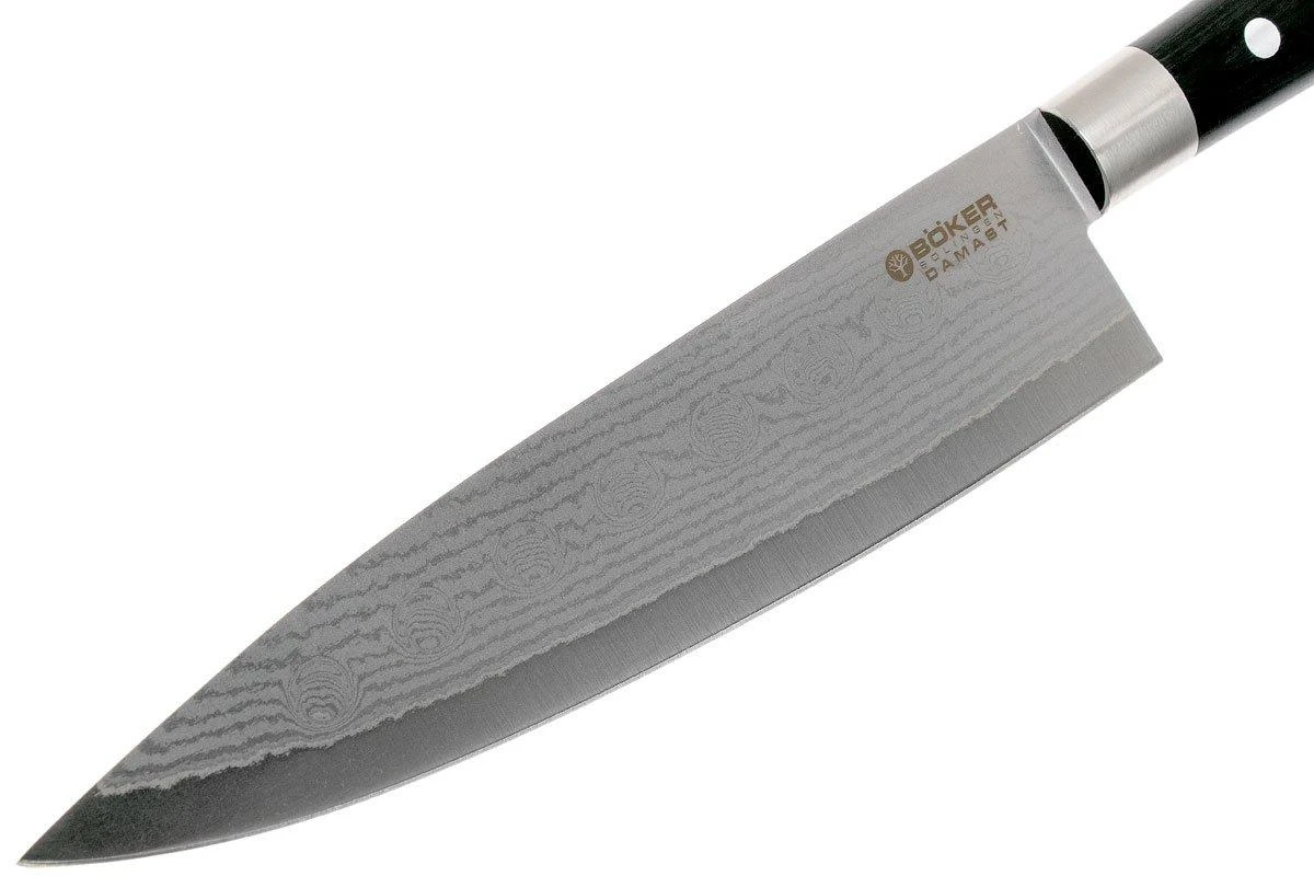 Böker Damast Black Cuchillo De Chef . 130421DAM 3 Böker Damast Black Cuchillo De Chef . 130421DAM - Imagen 3