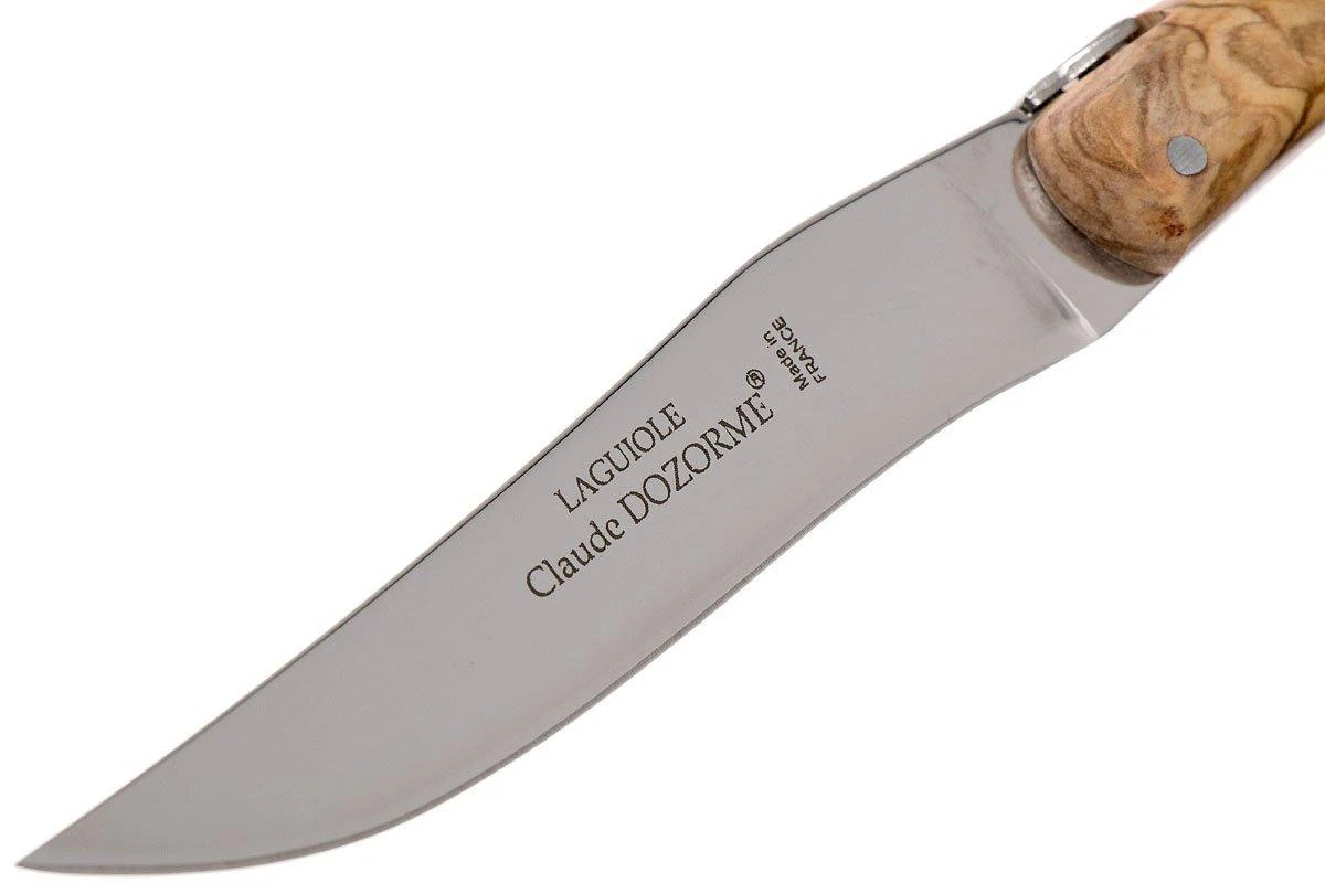 Claude Dozorme Laguiole Juego De Cuchillos Para Carne 6-unidades Sin Refuerzo, Madera De Olivo 4 Claude Dozorme Laguiole Juego De Cuchillos Para Carne 6-unidades Sin Refuerzo, Madera De Olivo - Imagen 4