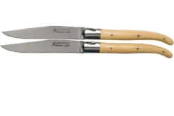 Fontenille Pataud Laguiole 2uds Juego De Cuchillos Para Carne Boj, LTC2LB