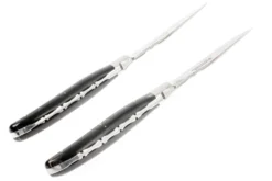 Fontenille Pataud 2uds Juego De Cuchillos Para Carne Cuerno De Búfalo -Victorinox Tienda de ventas FPLTC2PCN 08 fontenille pataud fpltc2pcn steakmessenset buffel d8