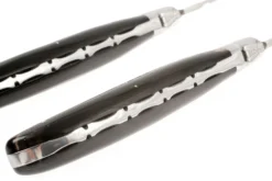 Fontenille Pataud 2uds Juego De Cuchillos Para Carne Cuerno De Búfalo -Victorinox Tienda de ventas FPLTC2PCN 09 fontenille pataud fpltc2pcn steakmessenset buffel d9