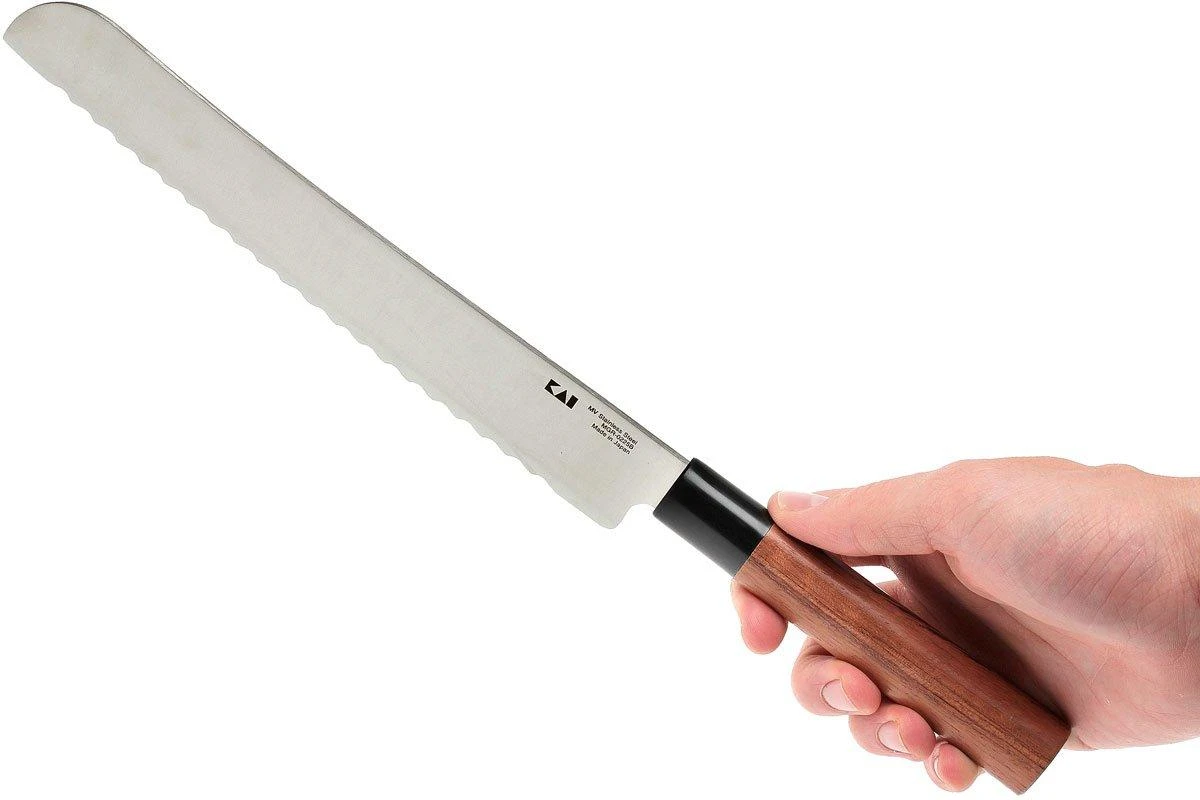 Kai Shun Seki Magoroku Redwood Cuchillo De Pan 0225B 22,5 Cm 7 Kai Shun Seki Magoroku Redwood Cuchillo De Pan 0225B 22,5 Cm - Imagen 7