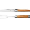 Forge De Laguiole Carving Set Olivewood, 1217INOLF17, Juego De Trinchar De Madera De Olivo