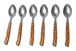 MAM Iberico Brown 14035-S, Juego De 6 Cucharas De Mesa