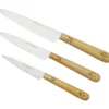 Nontron Traditional Set Of 3 Kitchen Knives, T3OFRBU Juego De Cuchillos De 3 Piezas