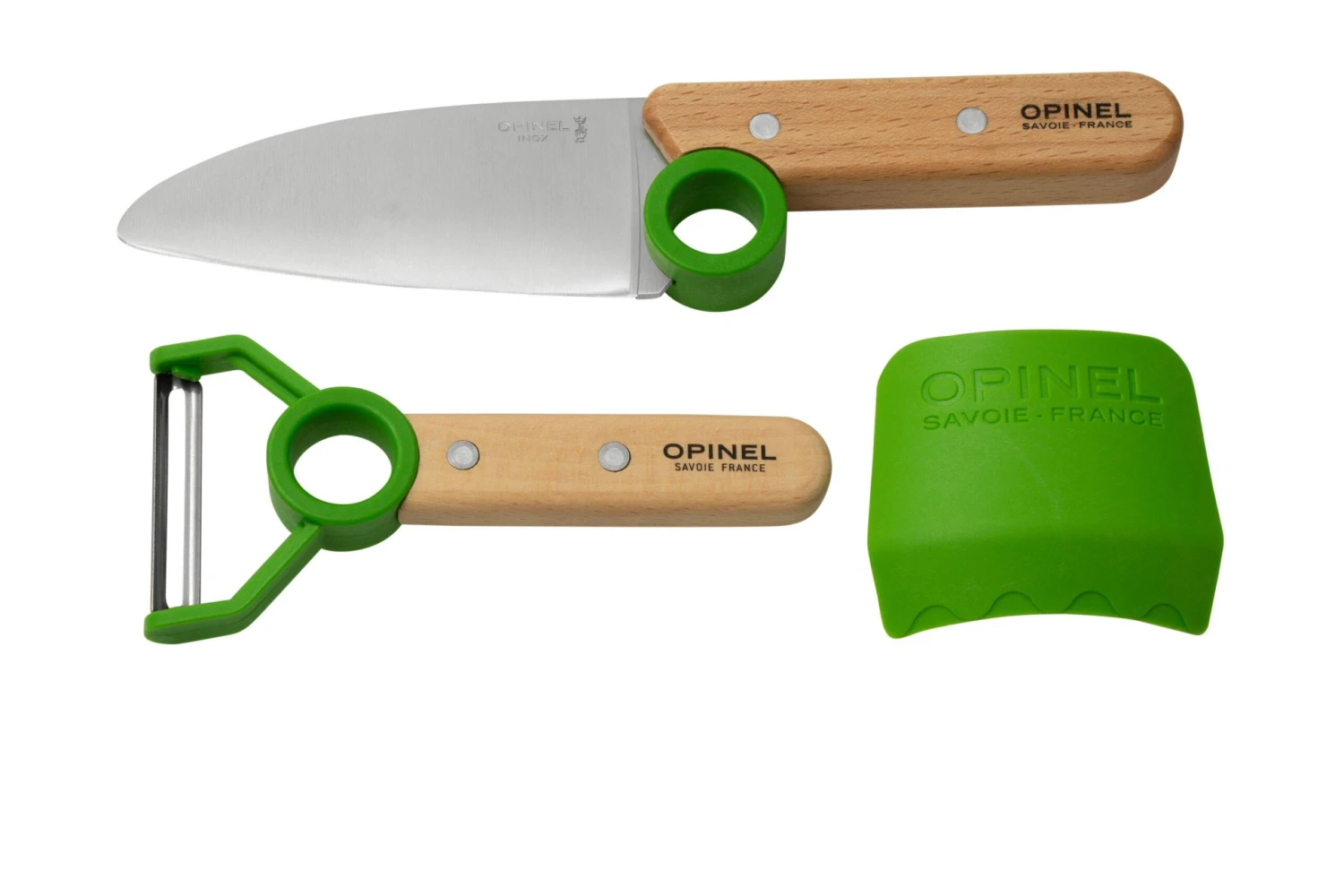 Opinel Le Petit Chef 002577 Juego De Cuchillos De Cocina, Verde 1 Opinel Le Petit Chef 002577 Juego De Cuchillos De Cocina, Verde