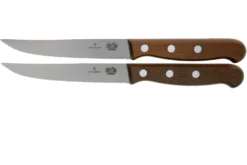 Victorinox Wood 5.1230.12G Cuchillo Para Carne, Juego De 2, Dentado