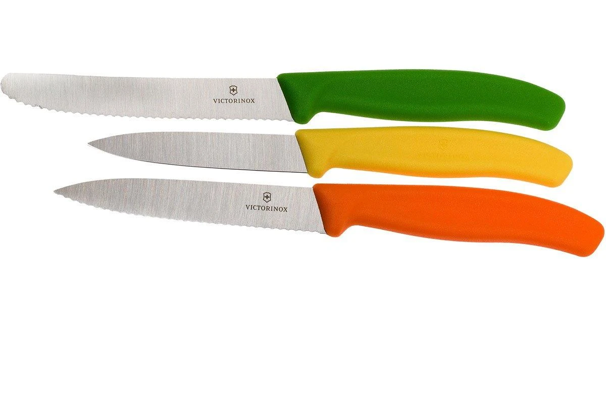 Victorinox SwissClassic Cuchillo De Verduras Negro, Set De 3, 6.7116.31G 1 Victorinox SwissClassic Cuchillo De Verduras Negro, Set De 3, 6.7116.31G