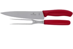 Victorinox SwissClassic 6.7131.2G, 2-piezas Juego De Trinchar, Rojo