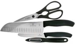 Victorinox SwissClassic 6.7133.4G 4-piezas Juego De Cuchillos De Cocina, Negro
