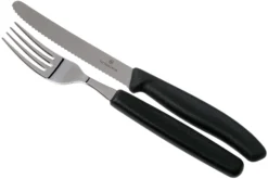 Victorinox SwissClassic 6.7833.12, Juego De Cuchillos Para Tomate De 12 Piezas, Negro