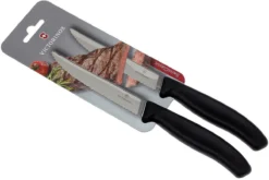 Victorinox SwissClassic Cuchillo Para Carne/-pizza Negro, Set De 2, 6.7933.12B -Victorinox Tienda de ventas VT6 7933 12B 05 victorinox vt6 7933 12b 05