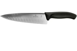 Victorinox SwissClassic 6.8083.20G Cuchillo De Chef Con Hoyuelos 20 Cm, Negro