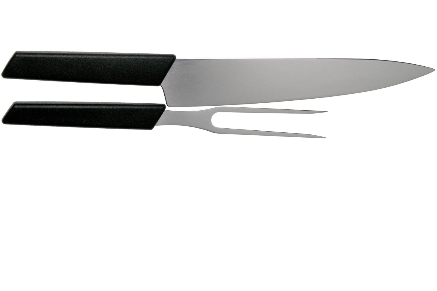 Victorinox Swiss Modern Cuchillo Para Trinchar Y Tenedor Para Carne, Negro 2 Victorinox Swiss Modern Cuchillo Para Trinchar Y Tenedor Para Carne, Negro - Imagen 2