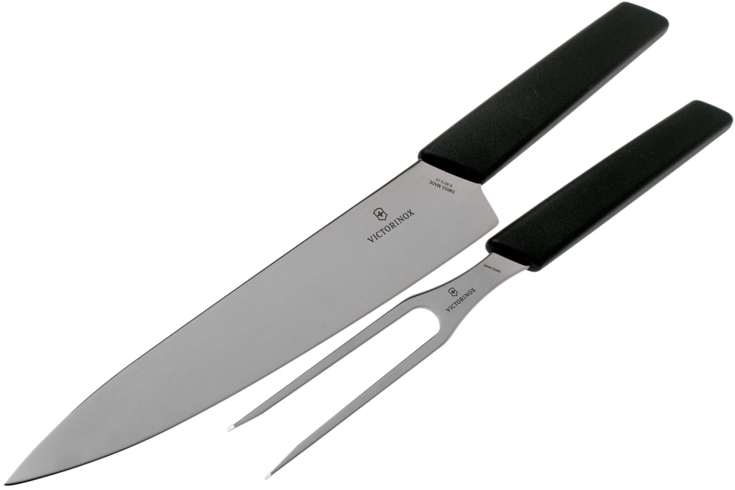 Victorinox Swiss Modern Cuchillo Para Trinchar Y Tenedor Para Carne, Negro 3 Victorinox Swiss Modern Cuchillo Para Trinchar Y Tenedor Para Carne, Negro - Imagen 3