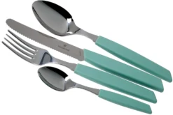 Victorinox Swiss Modern 6.9096.11W41.24, Set De Cubiertos De 24 Piezas Con Cuchillo De Tomate, Verde