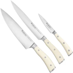 Wüsthof Classic Ikon Blanco Juego De Cuchillo 3-uds