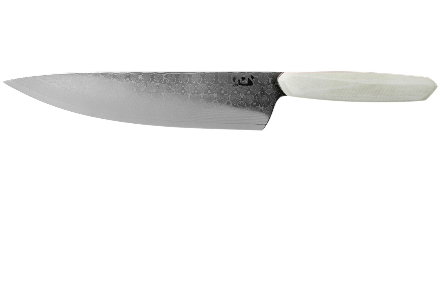 Xin Cutlery XinCore XC127 White G10, Red Liners, Damascus, Cuchillo De Chef 21.5 Cm 1 Xin Cutlery XinCore XC127 White G10, Red Liners, Damascus, Cuchillo De Chef 21.5 Cm