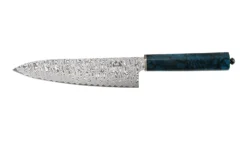 Xin Cutlery XinCraft XC132 Cuchillo De Chef Azul Arce Spalted Tailpin 20 Cm