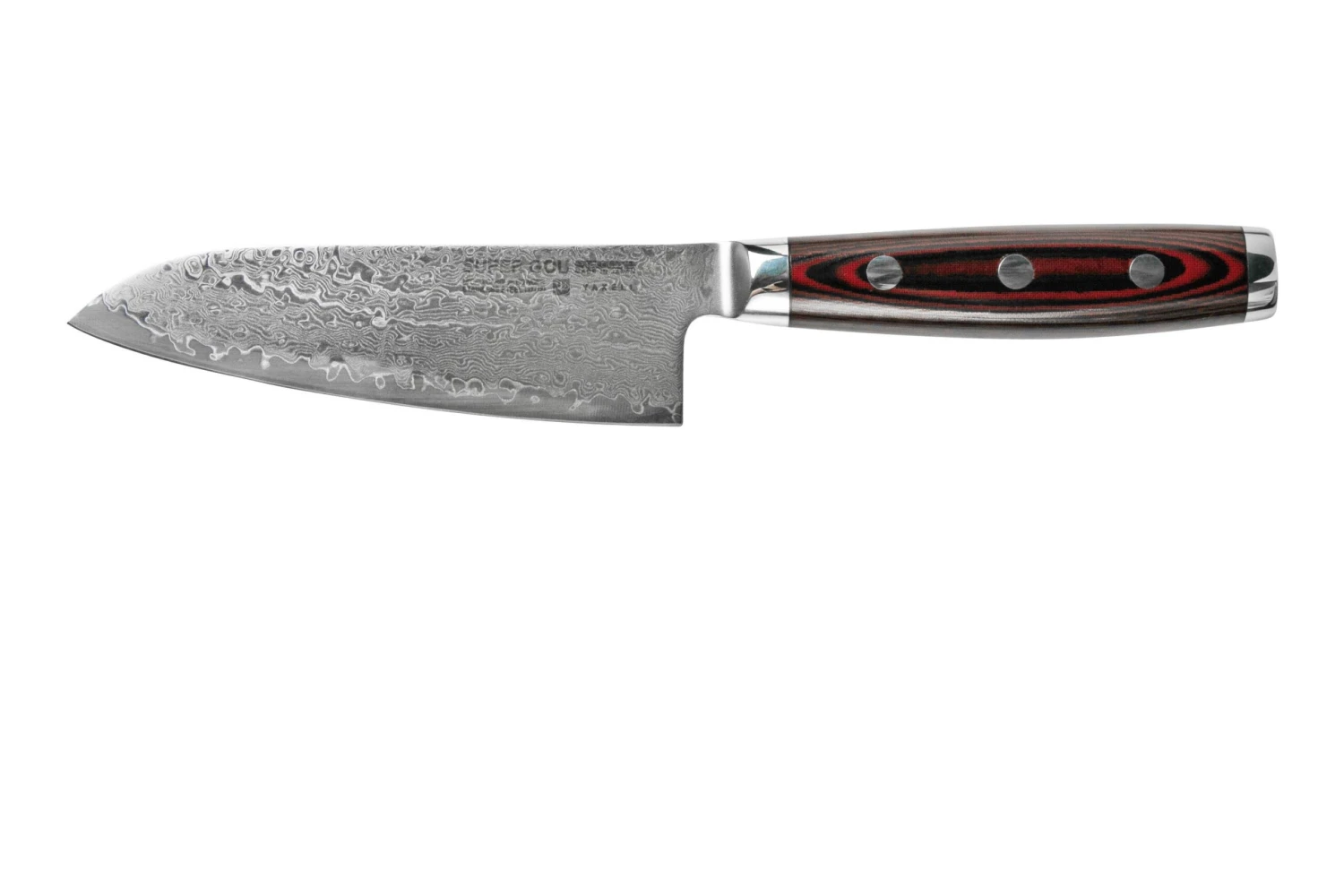 Yaxell Super Gou 37112 Santoku Acero De Damasco De 161 Capas, 12,5 Cm 1 Yaxell Super Gou 37112 Santoku Acero De Damasco De 161 Capas, 12,5 Cm
