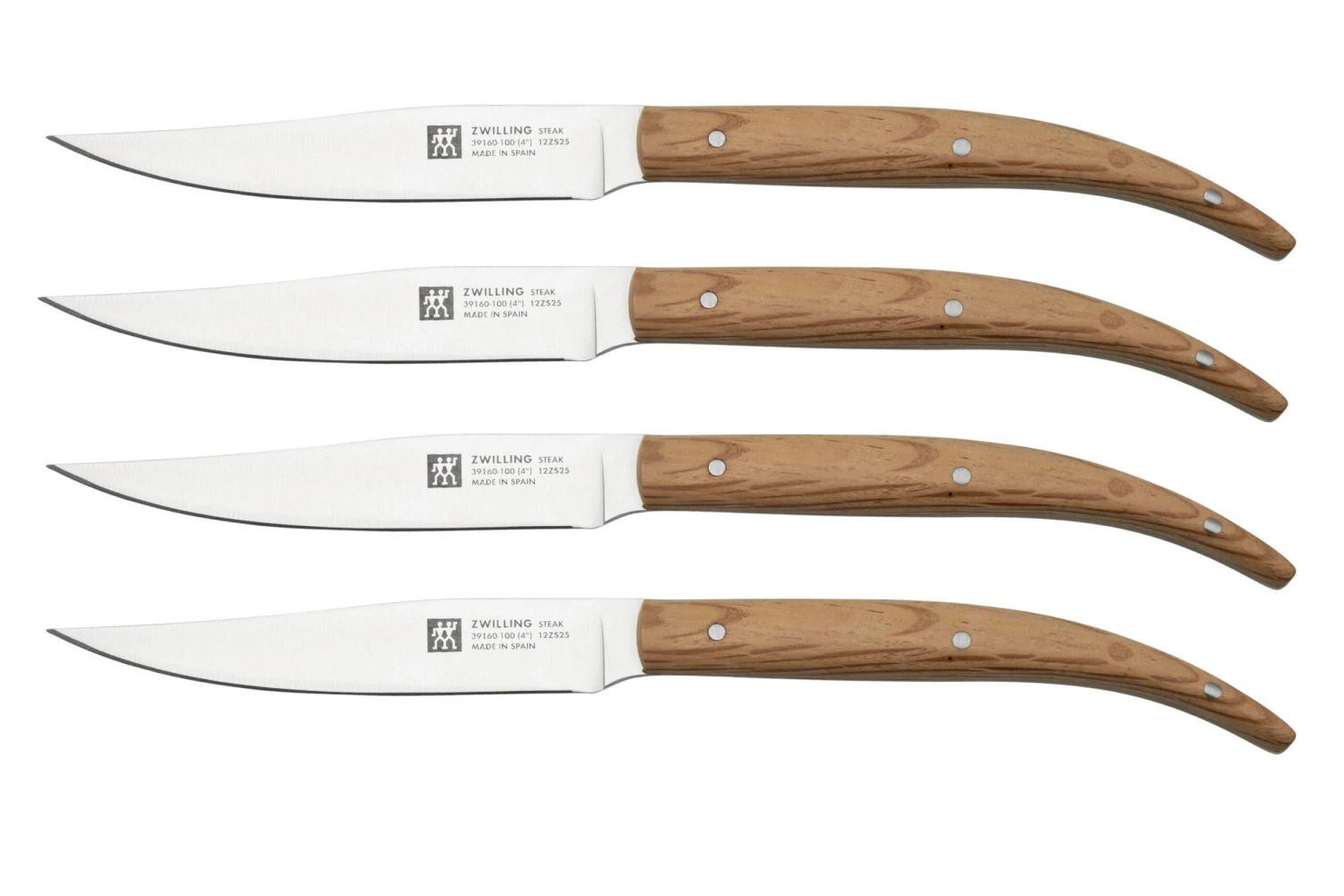 Zwilling Steak 39160, Juego De 4 Cuchillos Para Carne, Encina 1 Zwilling Steak 39160, Juego De 4 Cuchillos Para Carne, Encina